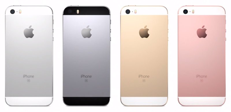 Apple iPhone SE - wersje kolorystyczne