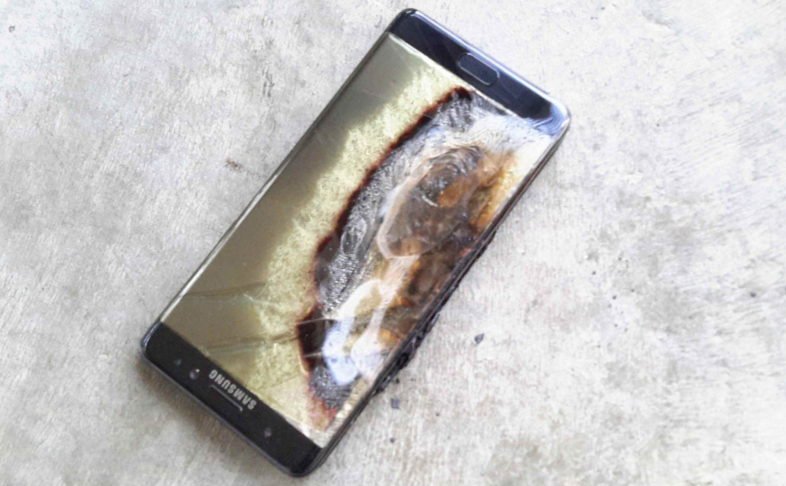 Samsung Galaxy Note 7 po wybuchu